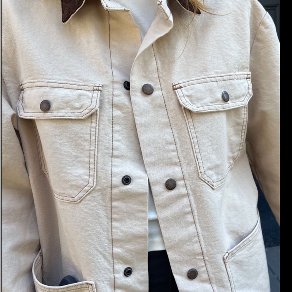 BRANDY MELVILLE Zoe Barn Jacket oversized+OS+Cream - Picture 3 of 3